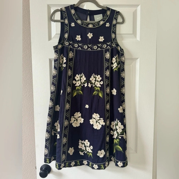 Maeve Navy Floral Sleeveless Dress - Picture 5 of 10